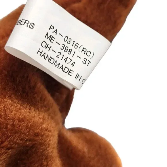 Plushland Vintage Triceratops Dinosaur Stuffed Animal Toy Brown Orange Cute Soft - Picture 7 of 10